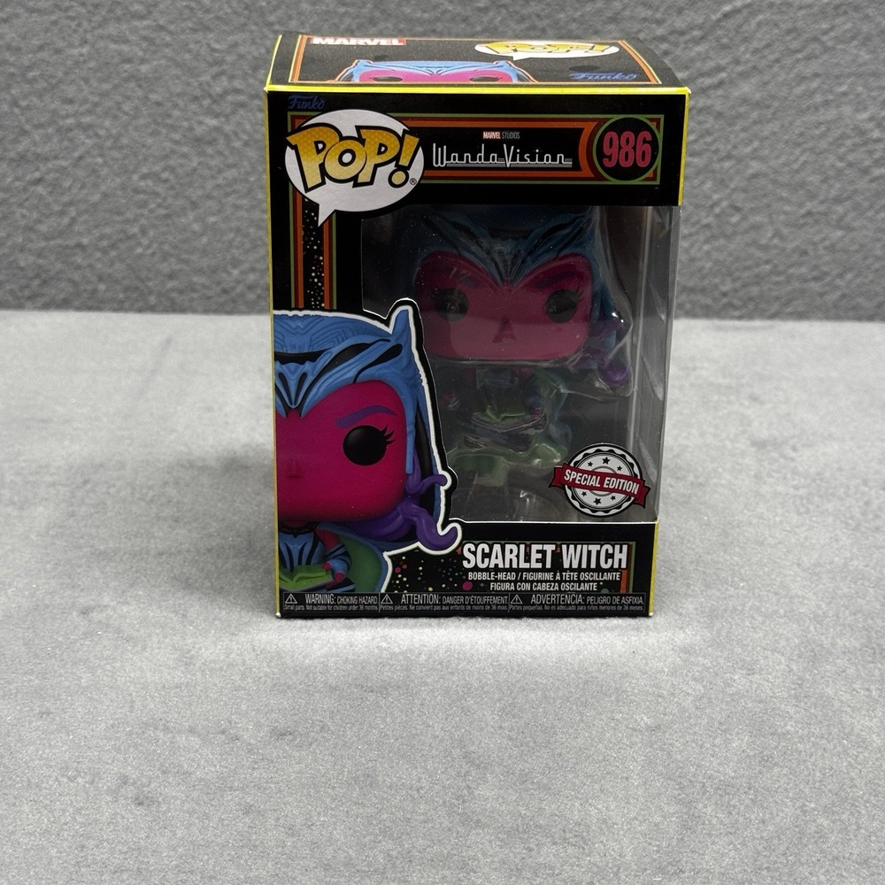 Funko Pop! Vinyl: Marvel - Scarlet Witch Black Light Exclusive #986 Special Edit